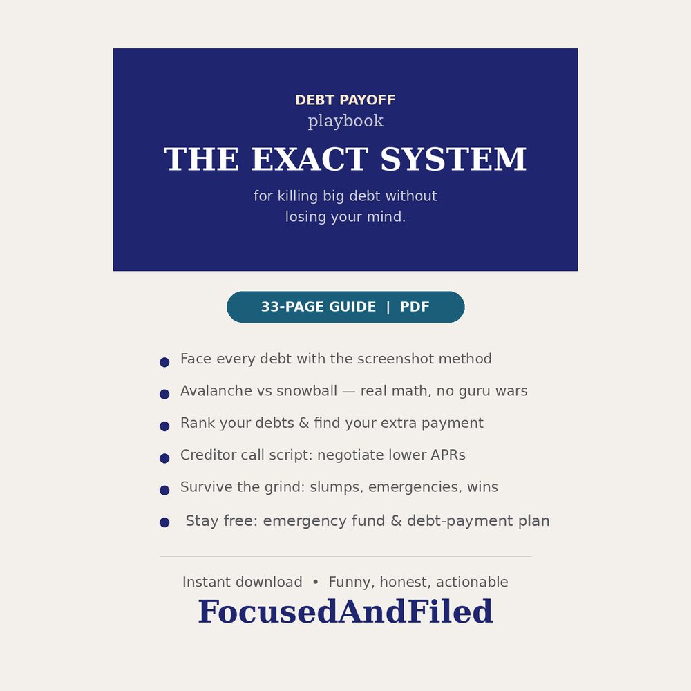 Debt Payoff Playbook cover