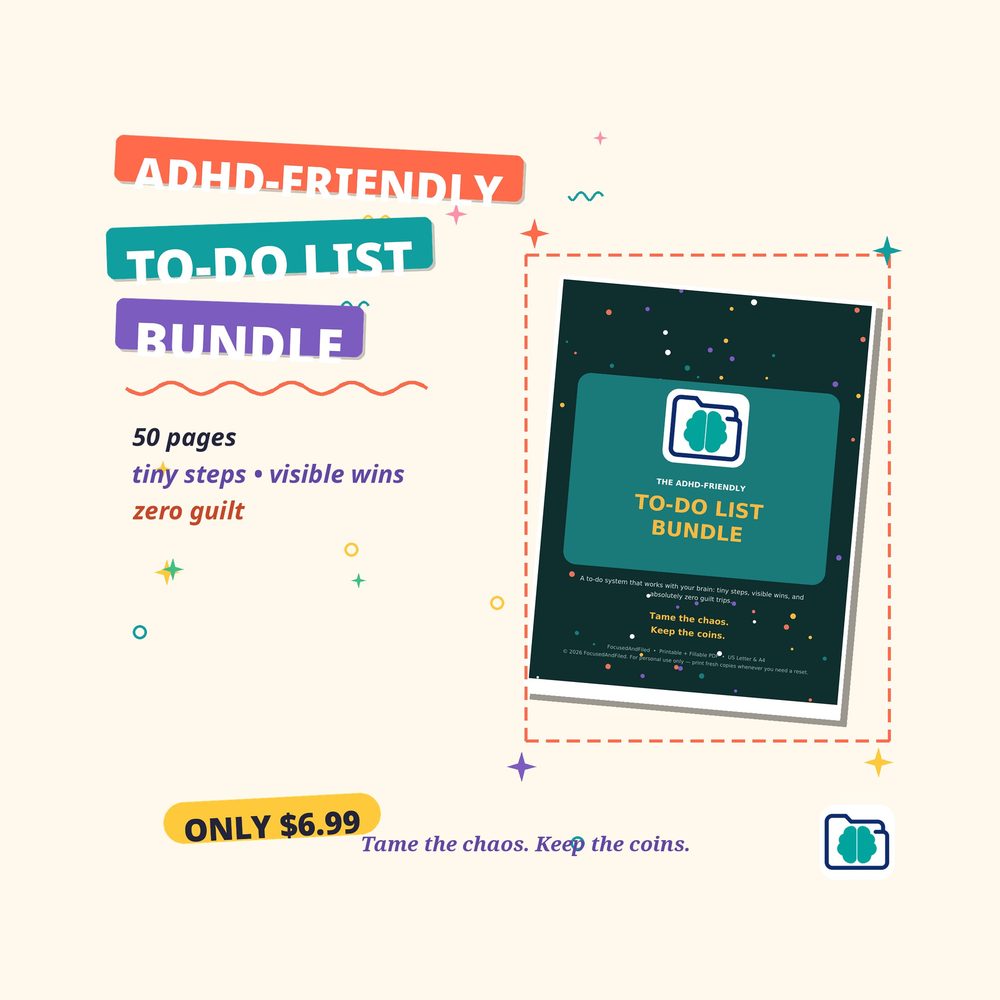 ADHD To-Do List Bundle cover